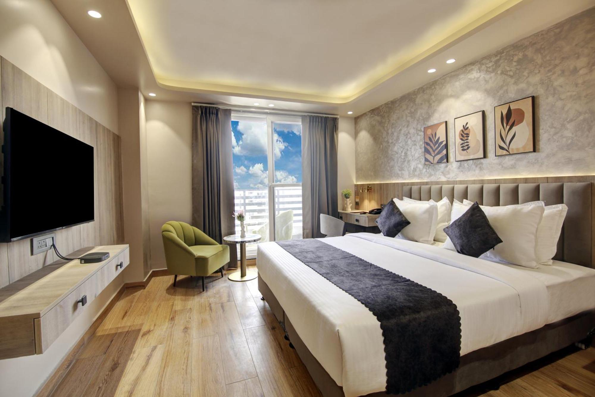 Saltstayz Premier - Near Golf Course Road & Sector 57 Gurgáon Kültér fotó