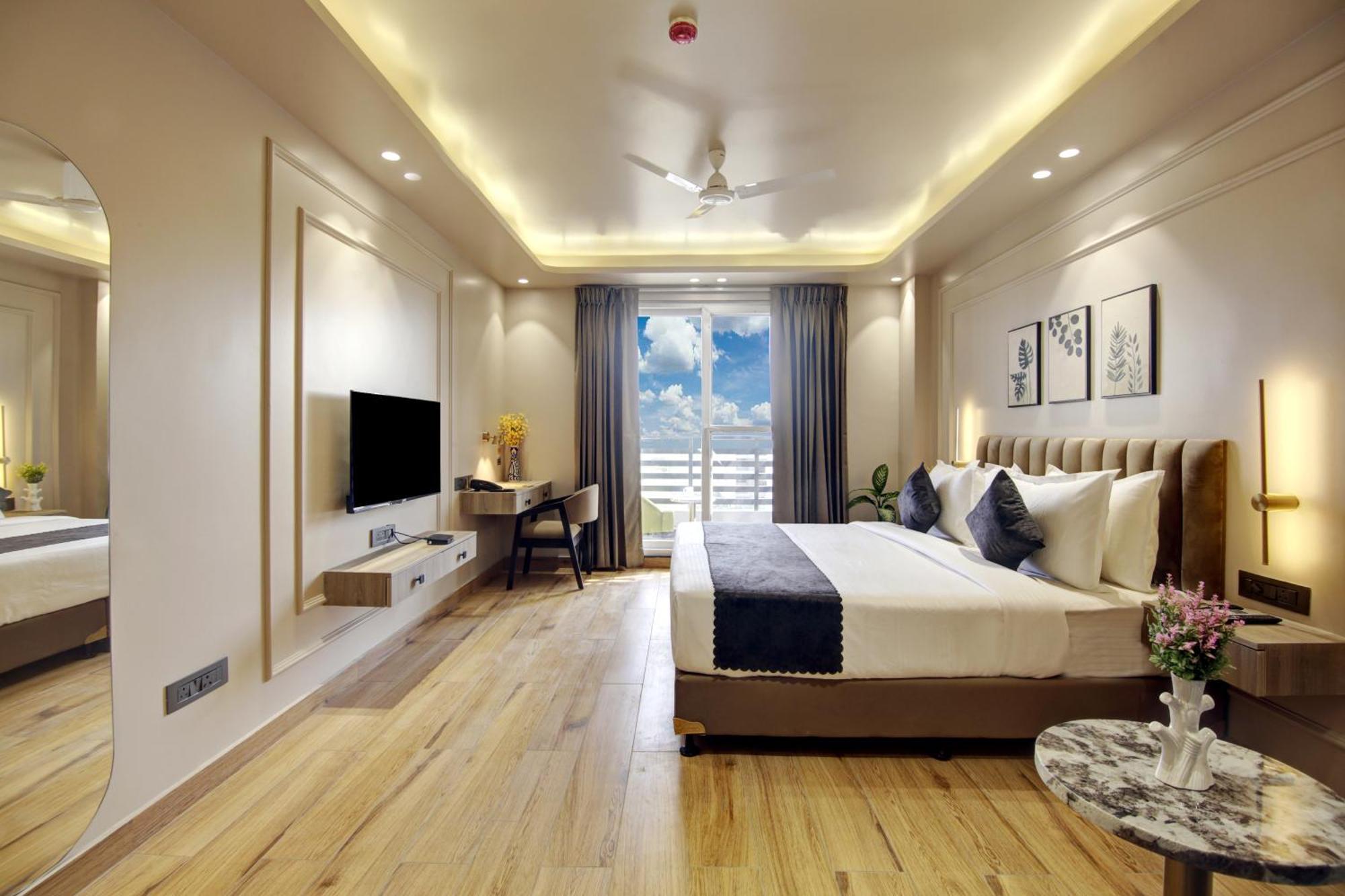 Saltstayz Premier - Near Golf Course Road & Sector 57 Gurgáon Kültér fotó